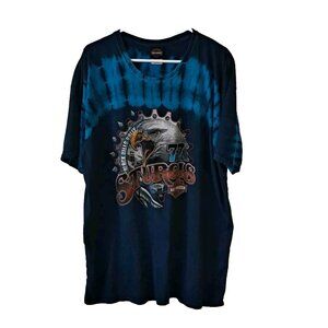 Harley Davidson Mens 2XL Blue Tee Shirt Sturges 77 Badlands Wall, South Dakota